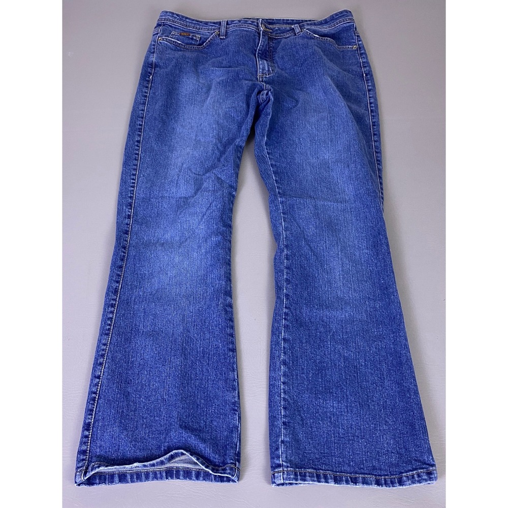 Lee Bootcut Jeans Women's Size 16M Blue Denim Medium‎ Wash Cotton Stretch